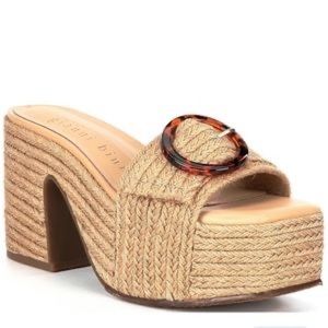 Gianni Bini Maris Jute Platform Wedge | Size 10